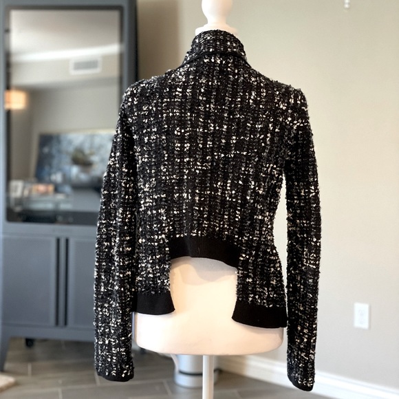 BCBG Small Black Tweed Jacket - Picture 2 of 4